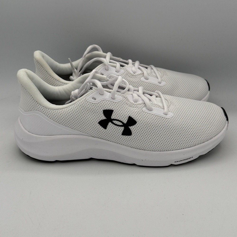 Under Armour Charged Pursuit 4 Shoes Mens 9.5 White Running Shoes 3028254-100